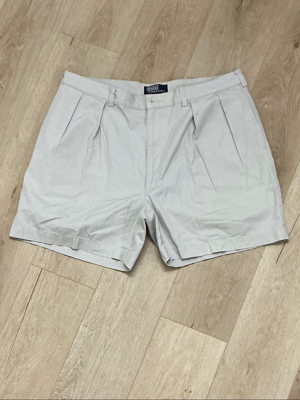 Polo by Ralph Lauren Light Beige Flat Front Men’s Shorts